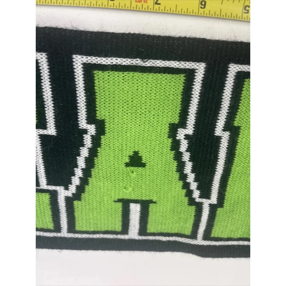 Seattle Seahawks NFL Retro Knit Winter‎ Scarf Double Sided